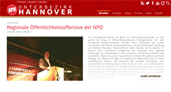 Desktop Screenshot of npd-hannover.de