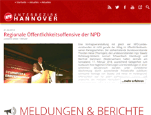 Tablet Screenshot of npd-hannover.de